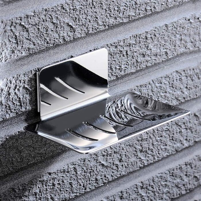 Тримач для мила Celbon SUS 304 з нержавіючої сталі, кріплення 3M, хромований, без свердління для ванної кімнати