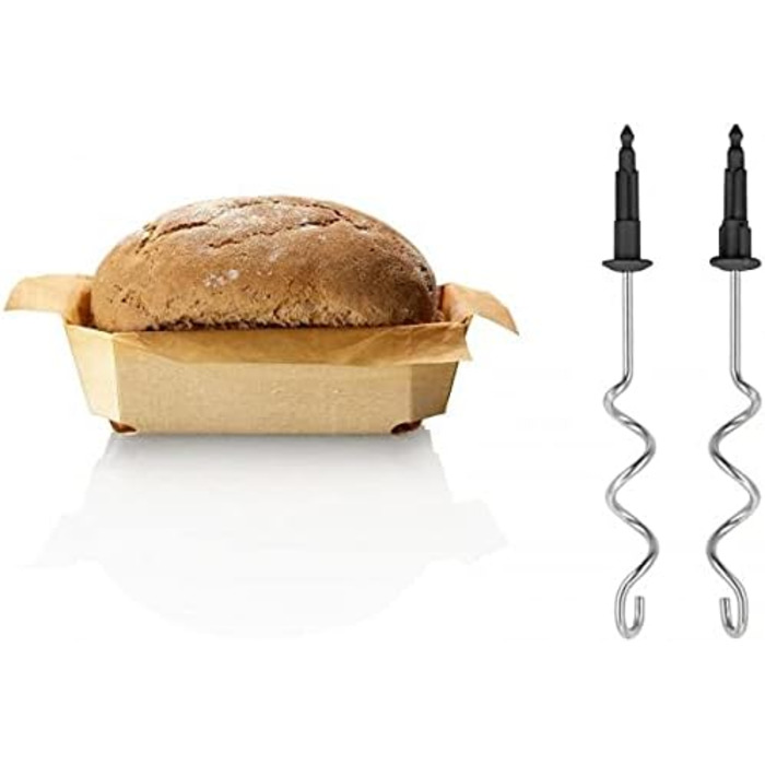 Bosch Hand Mixer Styline MFQ4835DE, 2x whisks, 2 stainless steel dough hooks, dishwasher-safe, 575 W, white
