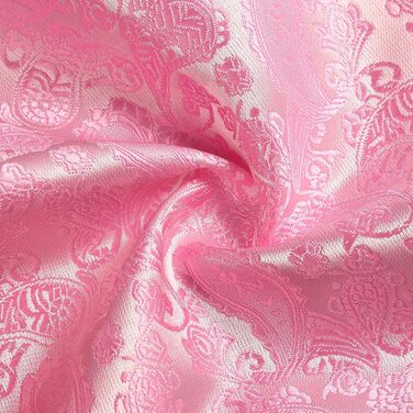 Набір краваток, нагрудних хустинок та затискачів для краваток Paisley: елегантний подарунковий набір для чоловіків (рожевий)