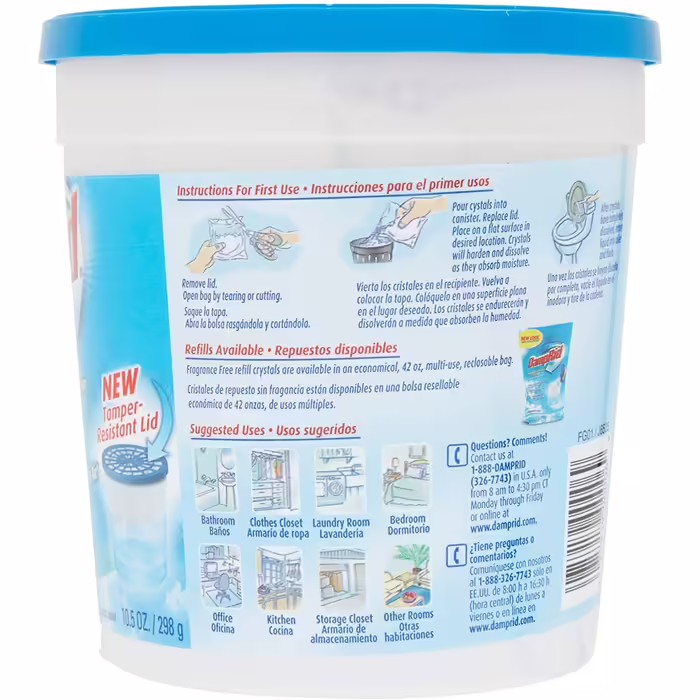 DampRid FG01K DampRid Room Refresher, 6 Pack