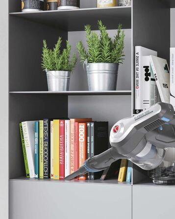 Пилголом Hoover HF122PTA011, вузький, сірий/блакитний