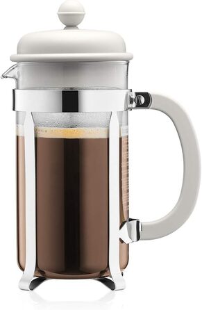 Bodum CAFFETTIERA Coffee Maker (French Press System, Permanent Stainless Steel Filter, 1.0 liters) Cream, Creme 8 Cup Cream
