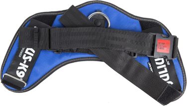 Шлейка Julius K-9 IDC Powergeschirre Blau з індивідуальним написом, для собак маленької, середньої та великої породи, 16IDC+CUSTOMP-B