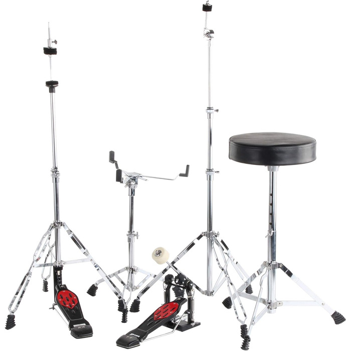 XDrum Semi 22' Standard барабанна установка Satin Blue Sparkle (22' BD, 12' TT, 13' TT, 16' FT, 14' SD) з навчальним посібником, блакитний колір