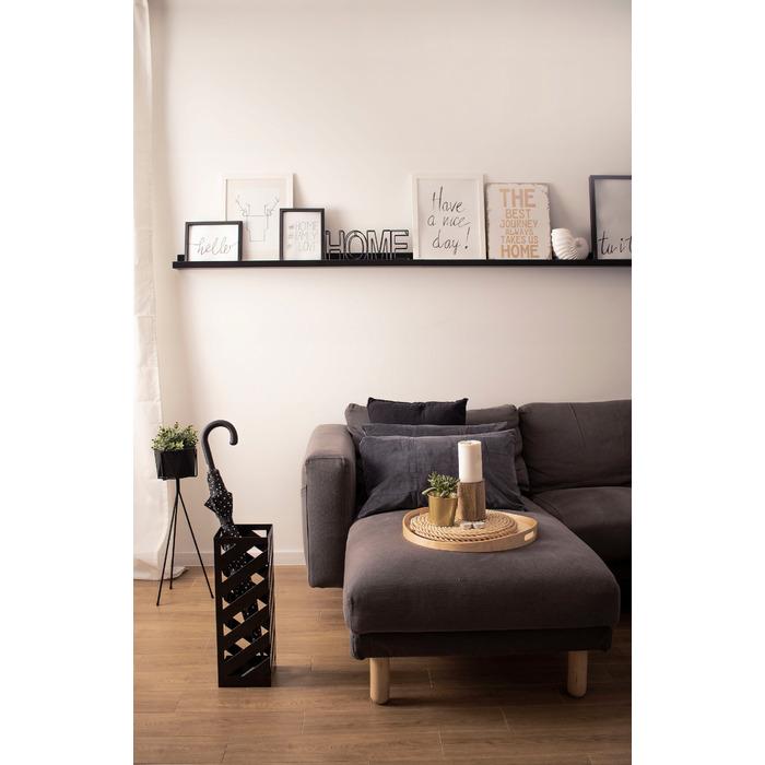 Підставка для парасольок Alplast, метал, білий/чорний