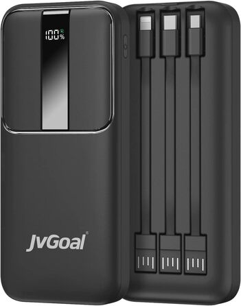 Power Bank JVGoal 10000 mAh USB-C PD 18W з LCD-дисплеєм для iPhone, Nintendo Switch, Tablets