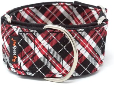 Нашийник для собак Martingale, розмір L, в клітинку (ширина 4 см, обхват 35-65 см)