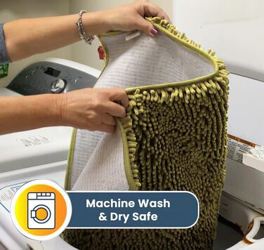 Гігроскопічний килимок Muddy Mat® з мікрофібри для дому та тварин, протиковзний та придатний для прання, жовтий, 76,2 x 48,3 см