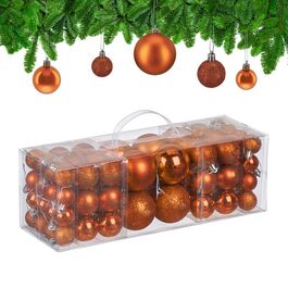 Relaxdays Set of 76 Christmas Baubles