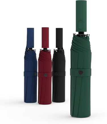 Sapor Design Premium Umbrella with Lotus Effect | Stormproof, windproof, open/close automatic | Elegant and stylish umbrella | Stylish compact umbrella (Umbrella) | ICONIC Green - Iconic