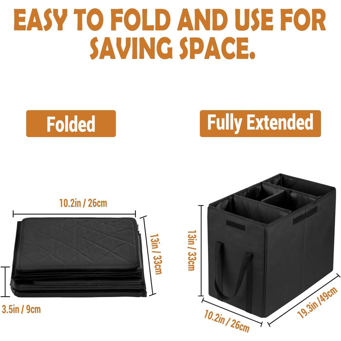 Розширювач для автокрісла для собак UNICITII, органайзер для пасажирського та заднього сидіння, кошик для тварин (Чорний, S, 49 x 26 x 33 см)