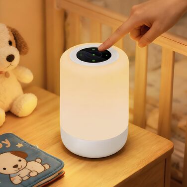 Нічник LED 2 шт, сенсорний диммер, USB зарядка, пульт ДУ, нічник для дітей 13 кольорів, 3 режими, бездротова настільна лампа з таймером для спальні, вітальні (білий)