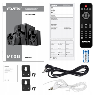 Акустична система 2.1 SVEN MS-315, 46 Вт, чорна
