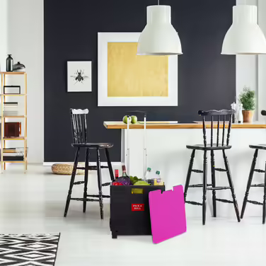 Relaxdays Folding Shopping Trolley with Lid