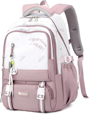 Рюкзак для підлітка, 36L, для дівчат 3-9 клас, великий стильний рюкзак для ноутбука 16 дюймів, повсякденний шкільний рюкзак, сумісний з візком (фіолетовий)