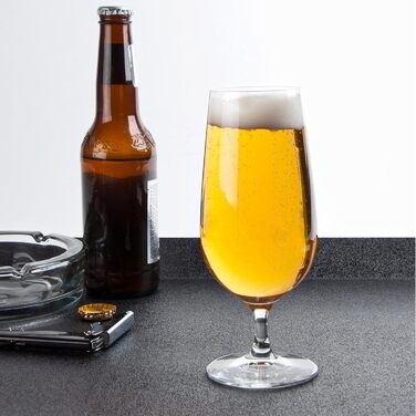 Набір келихів для пива Stölzle Lausitz Grand Cuvée 6 шт, 390 мл – Кришталеві келихи для Pilsner та іншого пива, Німеччина