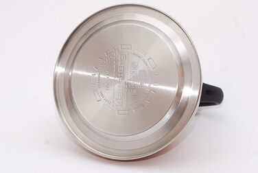 Свисток-чайник з нержавіючої сталі, 3 л, для індукційних, газових та електричних плит (Gold)