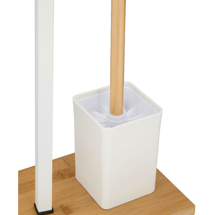 Relaxdays Toilet Set made of Bamboo & Stainless Steel