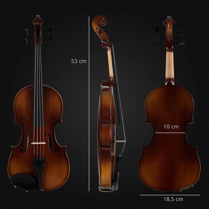 Скрипка класична Cantabile Student 1/2 (комплект з футляром, смичком та канифоллю)