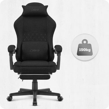 Ігрове крісло Cabro C503, чорна тканина