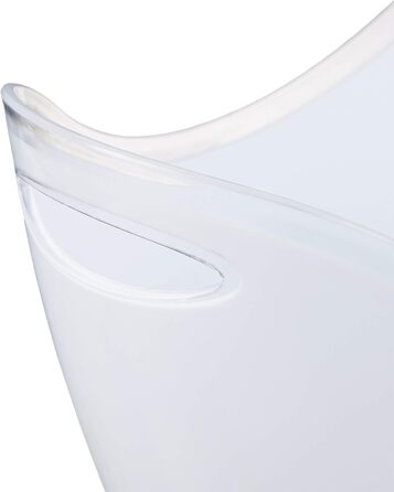 Relaxdays Champagne Cooler - 6L Premium Ice Bucket - White Drink Chiller for Parties