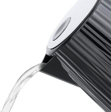 Russell Hobbs Kettle [1.7L 2400W] Eden White, Stainless Steel Accents (Removable Scale Filter, Push-Button Lid Opening, Water Level Indicator, Illuminated Switch, BPA Free) Teapot 27360-70 (Black)