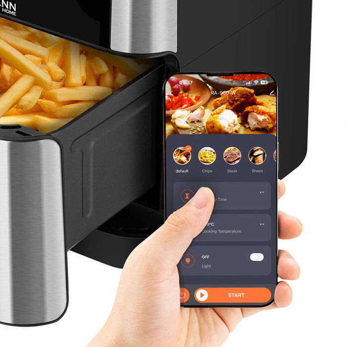 Аерофритюрниця Lehmann LHODF-1810 1800 Вт, 10 л, сріблясто-сіра