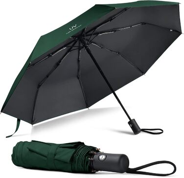 Візон парасолька чоловіча/жіноча, автоматична, стійка до вітру, Teflon покриття, легка, зелена