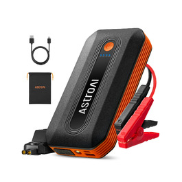 Powerbank AstroAI B8 для авто: пускова станція, 7.0л бензин/5.5л дизель, LED, QC 3.0 USB, 12V, Orange
