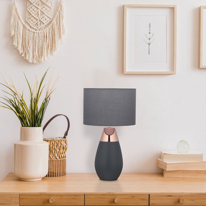 Relaxdays XL Nightstand Lamp with Touch Control