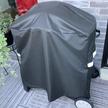 Чохол для гриля Weber Q 1000/2000 з візком, водонепроникний 600D Oxford, для моделей 50060001, 51060001, 54060001, міцний BBQ аксесуар