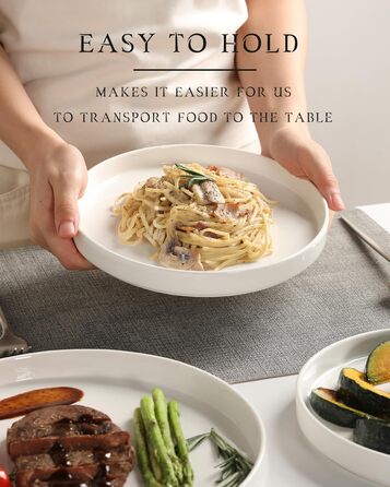 Набір посуду Sweejar Home з кераміки для 4 осіб (12 предметів), порцелянові тарілки та миски, богемський стиль, простий набір для обіду на кухню, придатний для миття в посудомийній машині та використання в мікрохвильовці