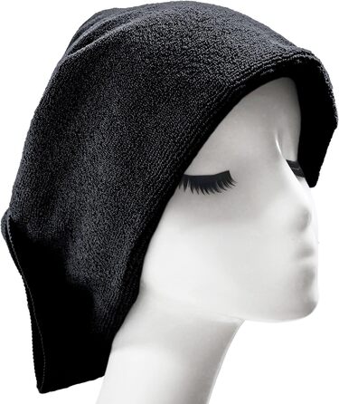 Рушники для перукарів Polyte - мікрофібра, швидковисихаючі, безворсові, 50x101 см, 2 шт. (Чорний)