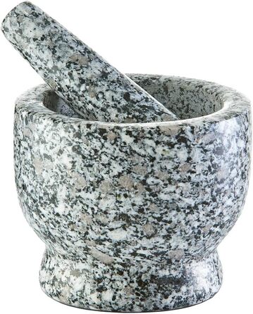 Набір ступки та пестика Zeller 24501, граніт, сірий (12 x 12 x 10 см)