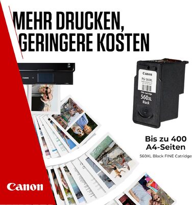 Оригінальний чорнильний картридж Canon PG-560XL FINE чорний (XL), підвищена ємність