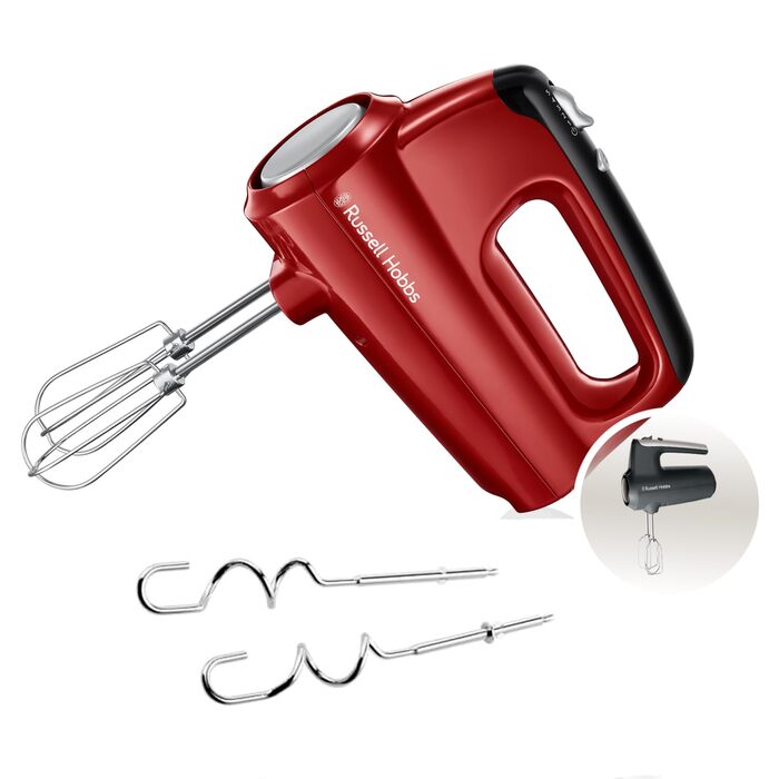 Міксер Russell Hobbs Desire Rot з 5 швидкостями та турбо-функцією, 2 насадки, 24670-56