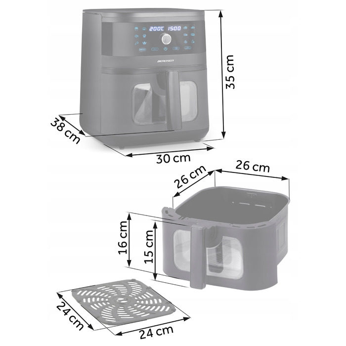 Аерофритюрниця Berdsen BD-660 1700W, 8л