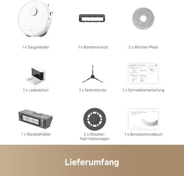 Робот-пилосос Dreame L10s Pro Gen3: потужність 13000 Pa, DuoBrush для шерсті тварин, суха та волога прибирання, LDS-навігація, 5200 mAh