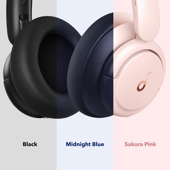 Soundcore Q30 навушники Bluetooth з активним шумозаглушенням, Hi-Res звук, 40 годин роботи, рожеві