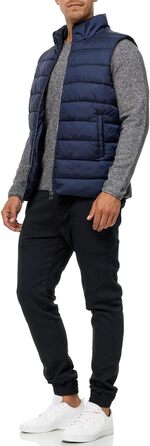 Чоловіча степкова жилетка Indicode Gibbon з коміром-стійкою | Чоловіча жилетка, брендова жилетка для чоловіків, чорний колір