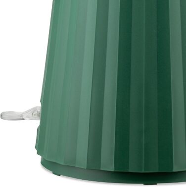 Alessi Plissé Electric Kettle - Green, 1.7L, 2400W, Thermoplastic Resin, European Plug