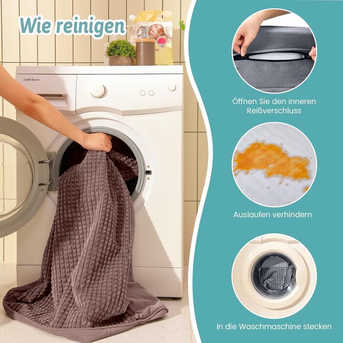 Ортопедичне ліжко для собак маленьких порід, водонепроникне диван-ліжко з бортиками, з підтримуючою піною, зручне ліжко для домашніх тварин з знімним, пральним чохлом, водонепроникний наповнювач, антиковзаюче покриття (107 x 76 x 19 см, Колір: Коричневий)