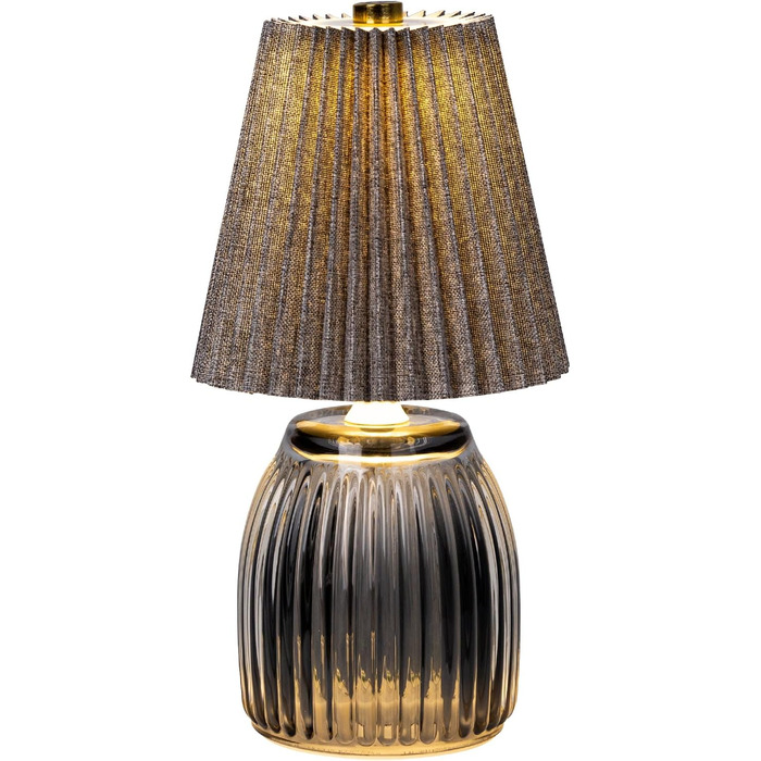 Настільна лампа MJ з таймером, акумуляторна, для дому та декору (сіра)