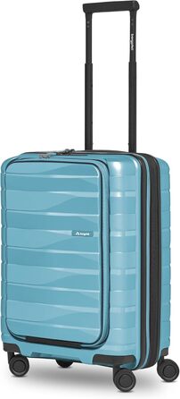 Чемодан середнього розміру з жорстким корпусом | Розкладний валіза-тележка 45 x 27 x 66 см з високоякісного поліпропілену | Унісекс, вага 3,7 кг | Подвійні колеса & TSA-замок (Travel) | Відділення для ноутбука (55 см)