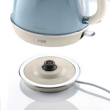 Електричний чайник Ariete 2869/05 Vintage, 2000 Вт, 1.7 л, Блакитний