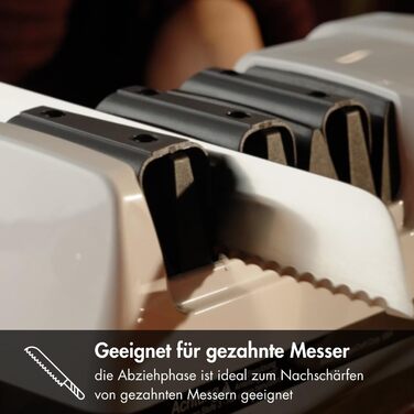 Електричний точило для ножів GRAEF CC120 з 3 ступенями, 20° кут заточування, алмазне покриття, для кухонних, мисливських, професійних та зубчастих ножів