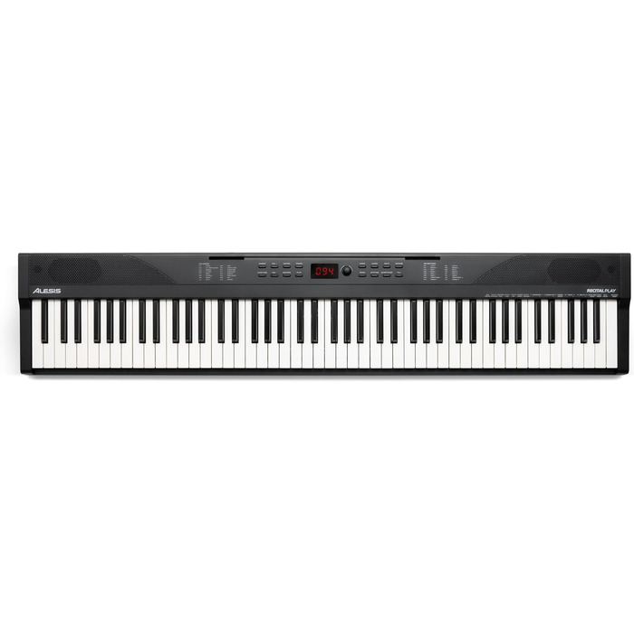 Клавіатура Alesis E-Piano з 88 клавішами, 480 звуків, USB-MIDI, динаміками, аксесуарами та уроками для початківців