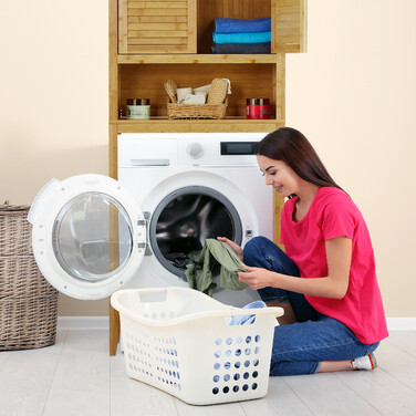 Relaxdays Bamboo Slatted Washing Machine Shelf