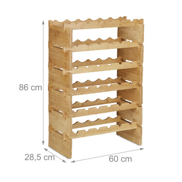 Stackable Bamboo Wine Rack