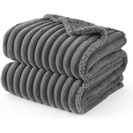 Водонепроникний плед для собак BEDSURE 102x127 см - м'який, теплий, для великих собак, сірий